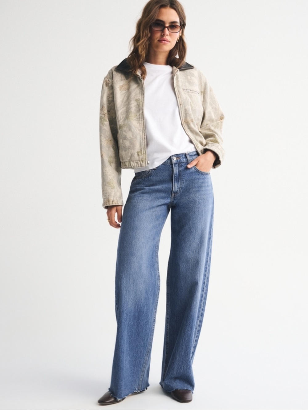 Abercrombie and Fitch Curve Love Low Rise Ultra Loose Jean